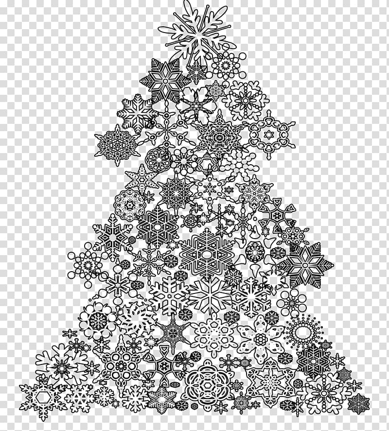 Christmas tree Santa Claus Christmas card Drawing, albero della vita transparent background PNG clipart