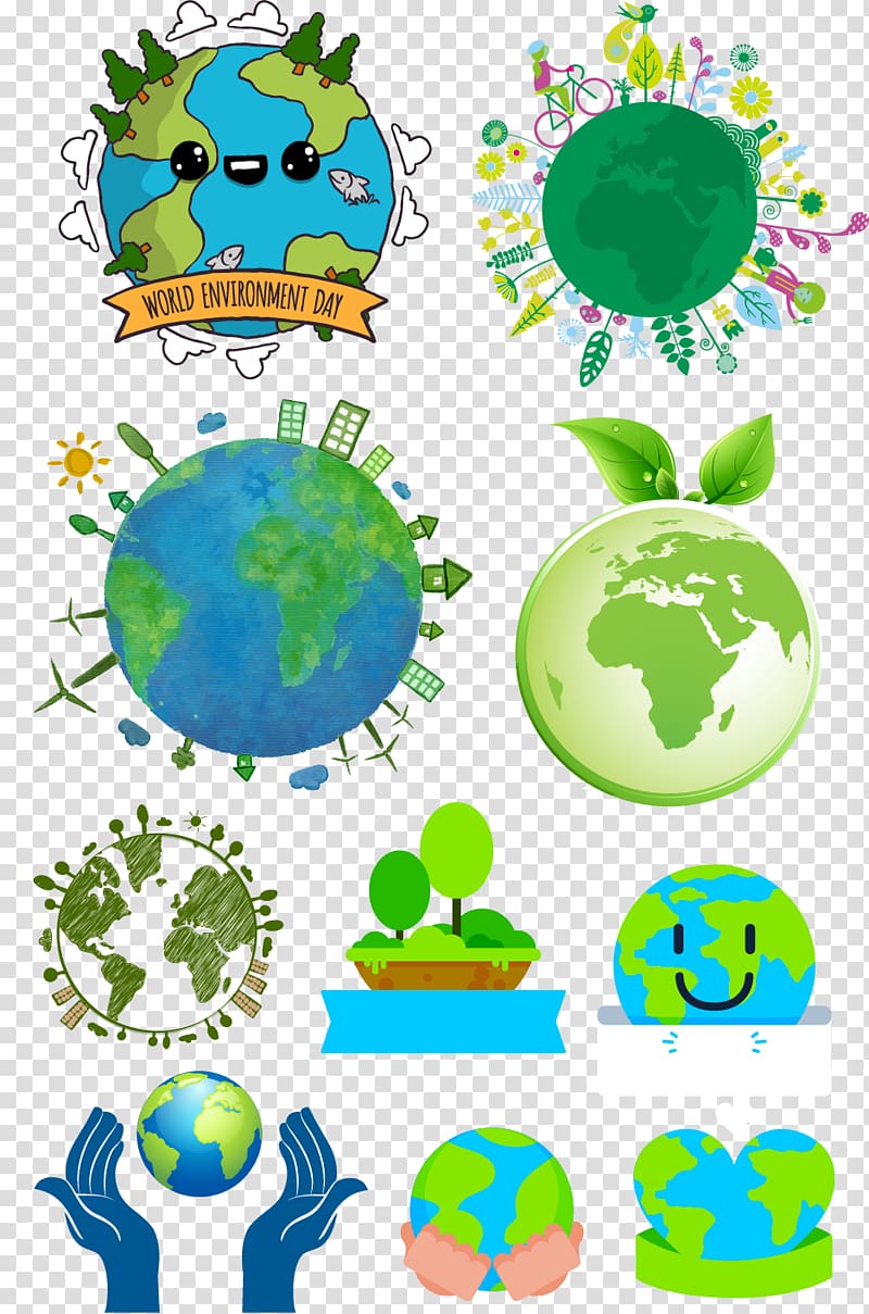 Earth Ecology , Green ecological earth transparent background PNG clipart