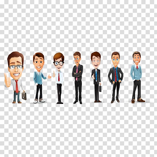 Businessperson Cartoon, Cartoon business people transparent background PNG clipart