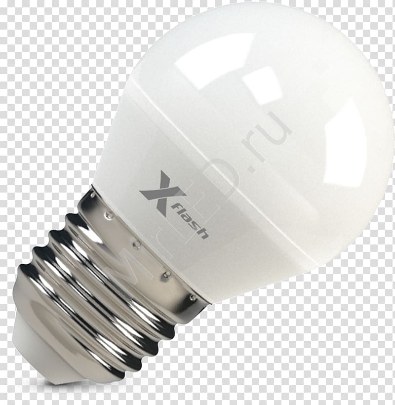 Incandescent light bulb Edison screw LED lamp, light transparent background PNG clipart