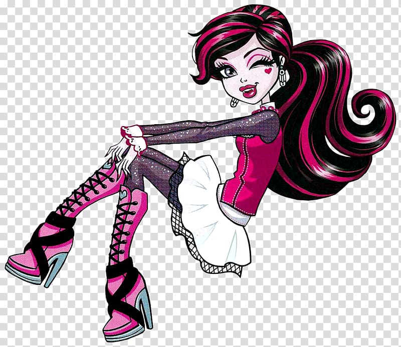 Frankie Stein Monster High Draculaura Doll, doll transparent background PNG clipart