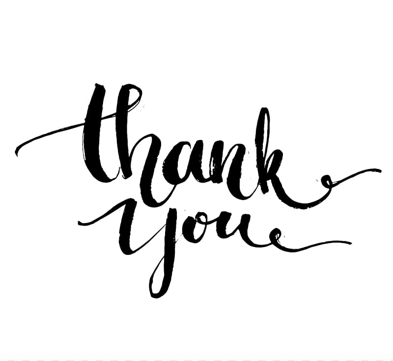 Thank You text on white background, Typography Calligraphy Poster, thank you transparent background PNG clipart