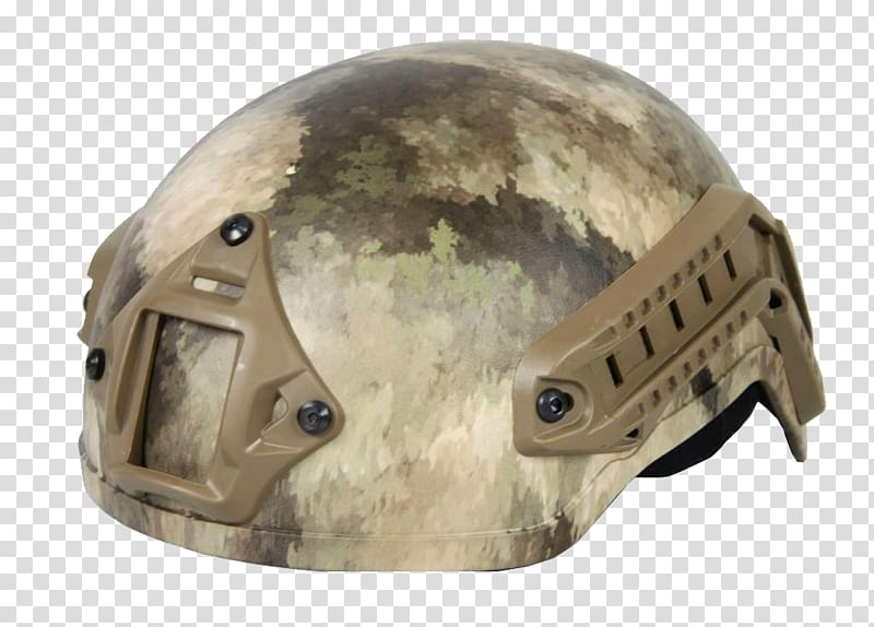 Helmet Military camouflage Personnel Armor System for Ground Troops, Yellow camouflage military helmet transparent background PNG clipart