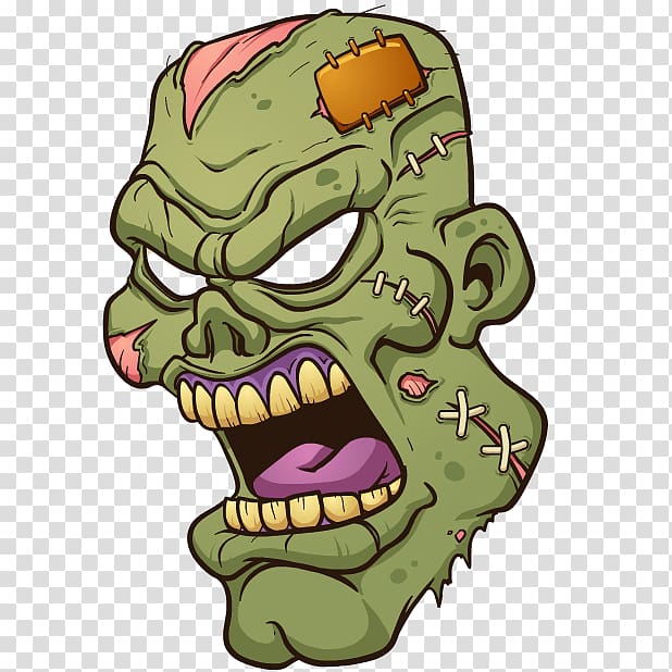 Drawing Cartoon, zombie transparent background PNG clipart.