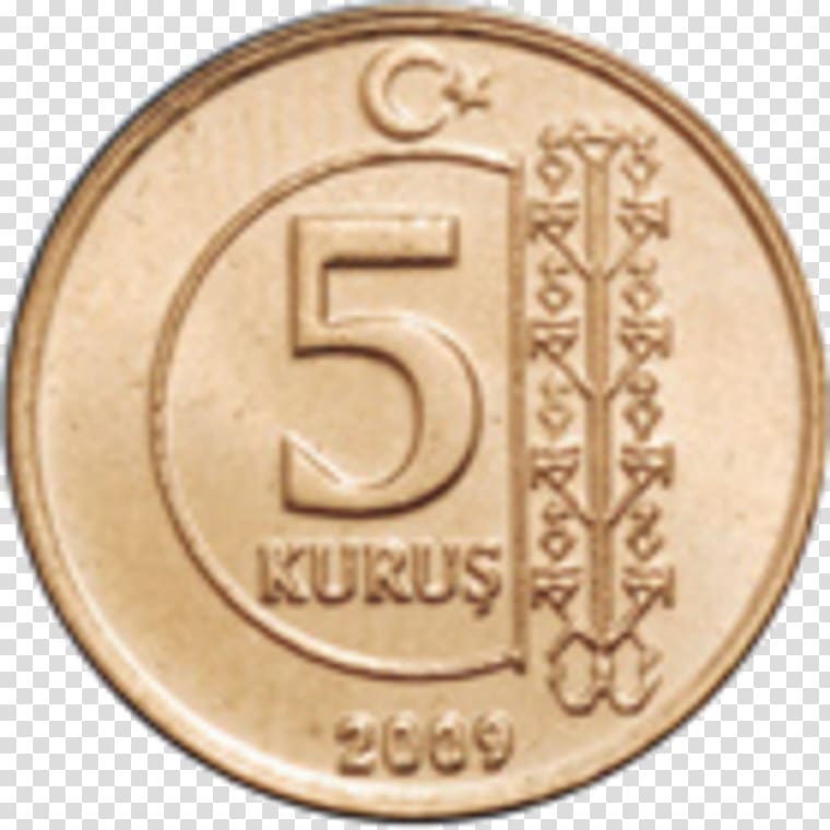 Turkey Kuruş Turkish lira Coin Tree of life, Coin transparent background PNG clipart