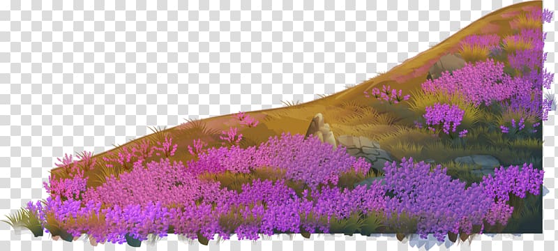 English lavender Violet Euclidean , Lavender to purple fantasy material plant transparent background PNG clipart