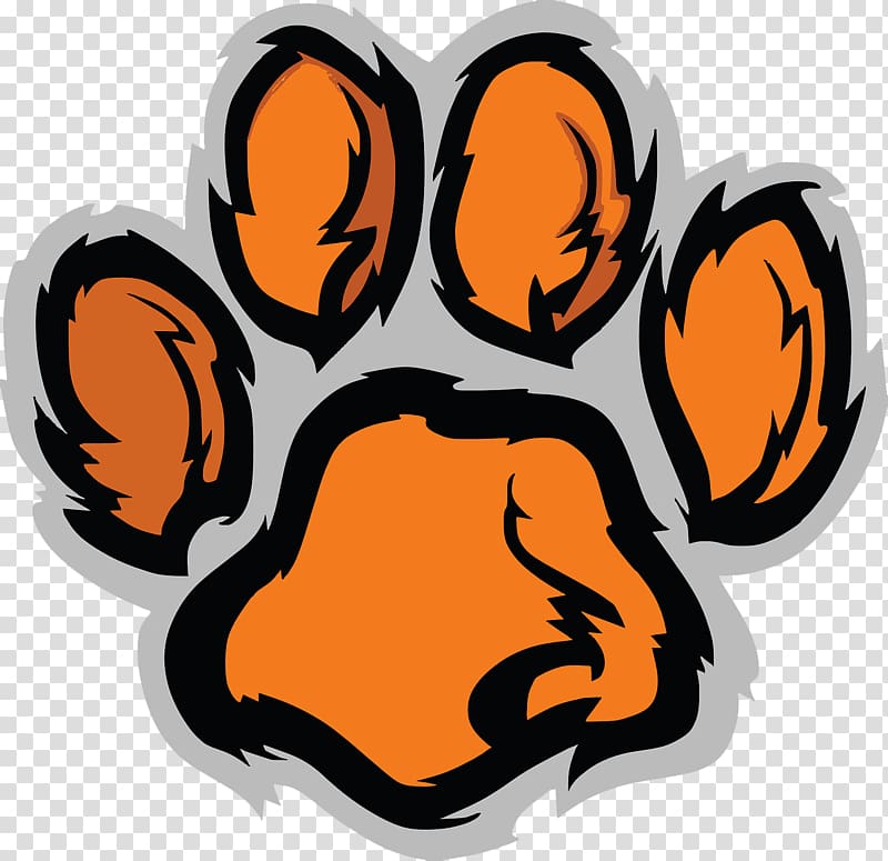 Tiger Paw Clemson University , Cute cat claws transparent background PNG clipart