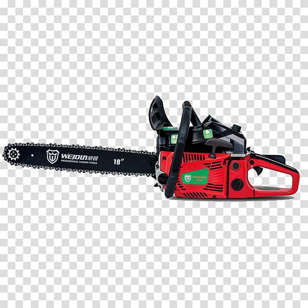 Chainsaw Tool Online shopping Price, Red chainsaw transparent background PNG clipart