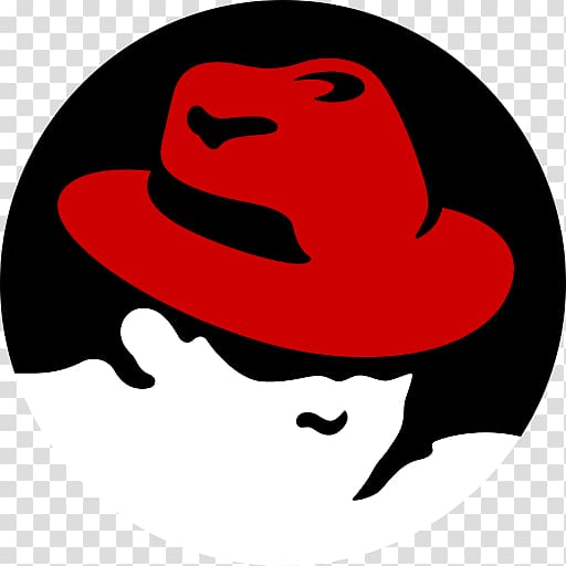man in red hat illustration, Redhat Logo transparent background PNG clipart