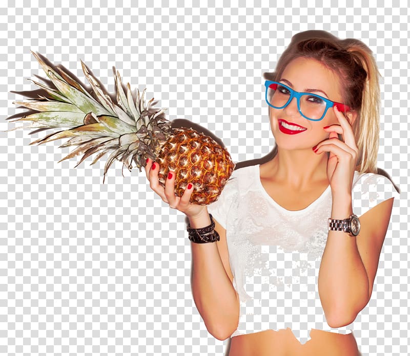 Pineapple Glasses Health Woman Diet, thank you transparent background PNG clipart