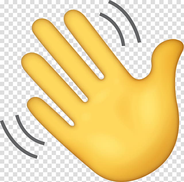 hand illustration, Emoji Wave Hand Thepix Sign language, hand emoji transparent background PNG clipart