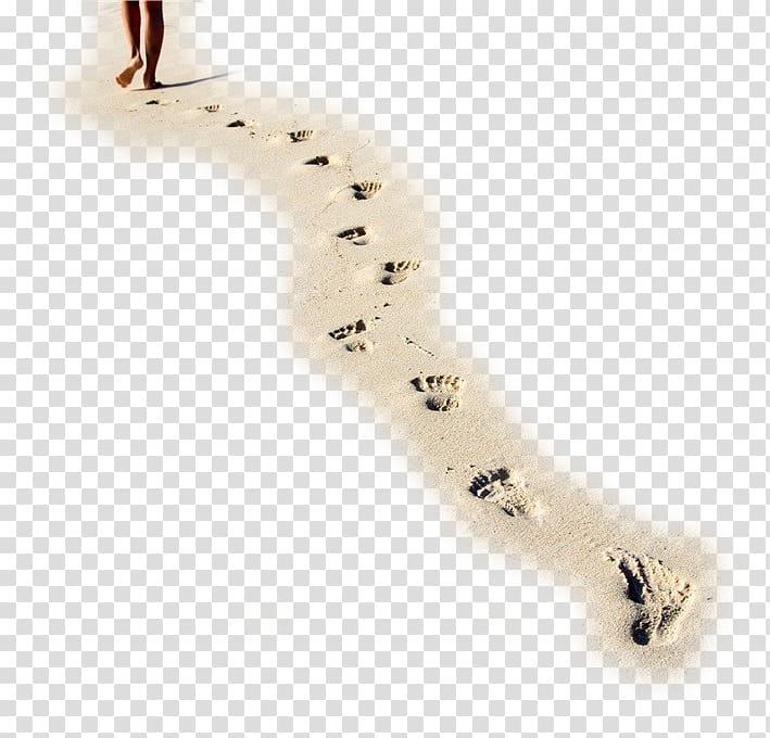 footprints in the sand clipart