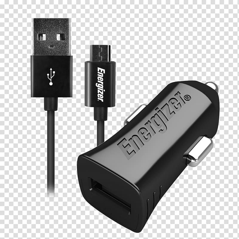 Battery charger Micro-USB Energizer Lightning, micro usb cable transparent background PNG clipart