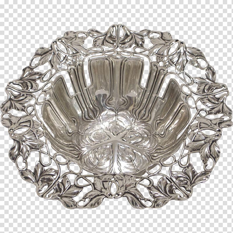 Silver Platter Tableware, silver transparent background PNG clipart