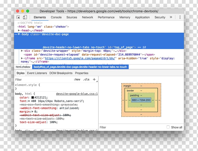 Computer program Breakpoint Google Chrome Document Object Model Google Developers, web elements transparent background PNG clipart