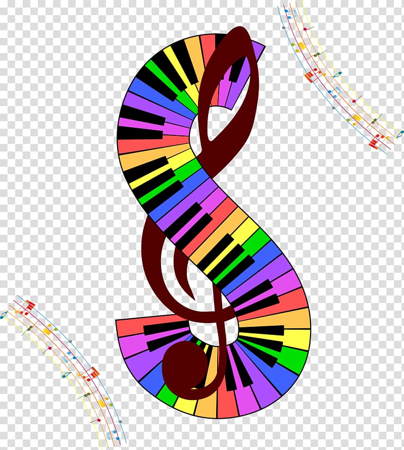 Musical note Staff Clef Illustration, music symbol transparent background PNG clipart