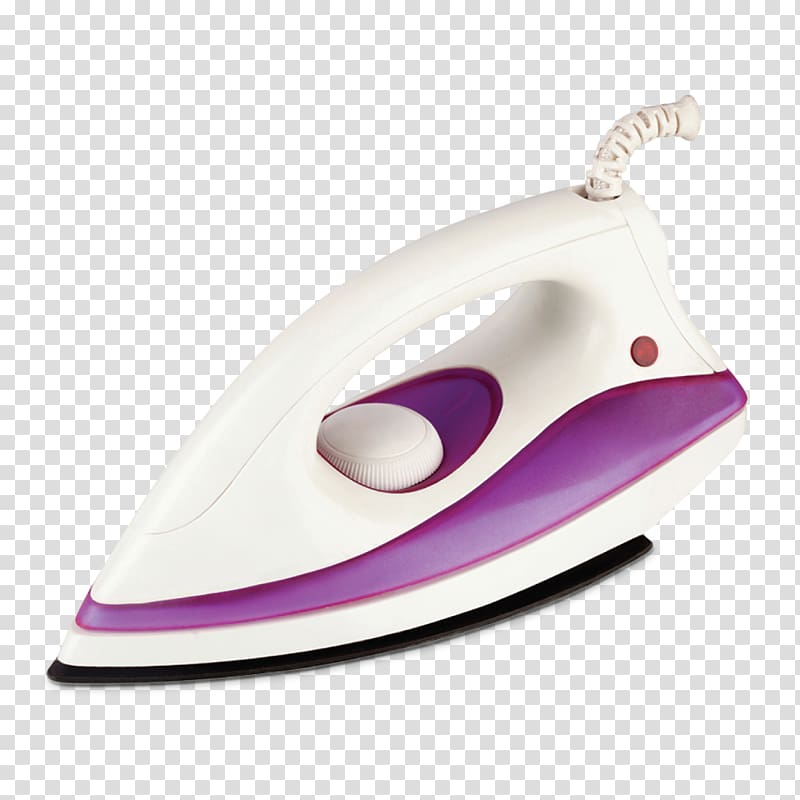 Clothes iron Small appliance Purple Color White, purple transparent background PNG clipart