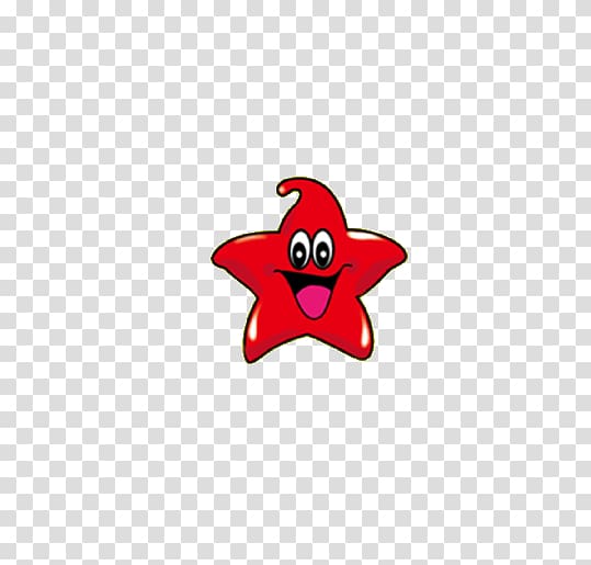 Red star transparent background PNG clipart