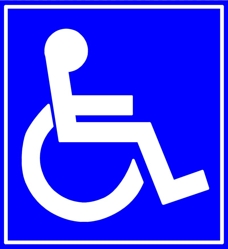 Disability Disabled parking permit Sign Car Park , wheelchair transparent background PNG clipart