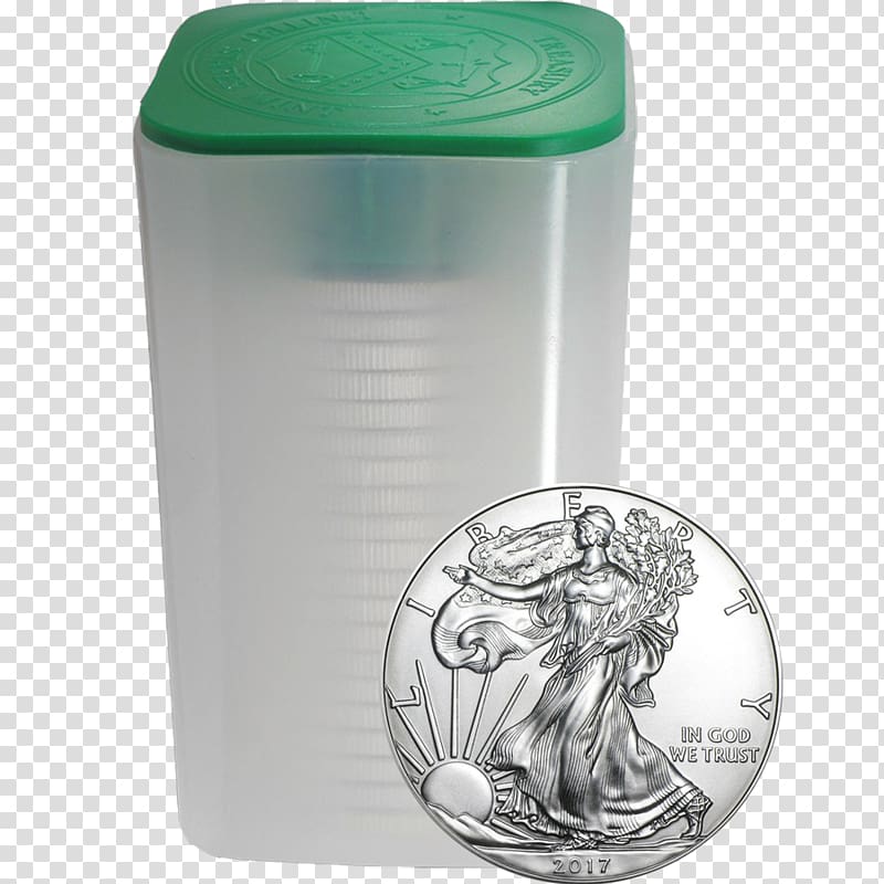 American Silver Eagle Dollar coin Silver coin, bullion transparent background PNG clipart