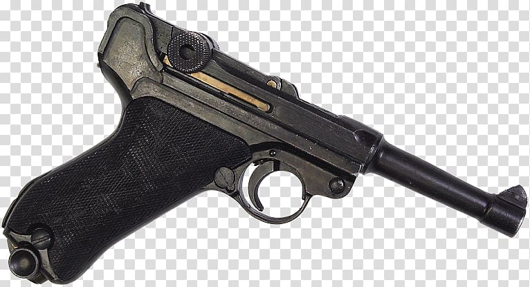 Trigger Luger pistol Firearm FB Vis, Handgun transparent background PNG clipart
