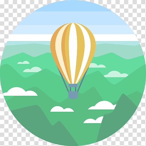 Hot air balloon Computer Icons , road scenery transparent background PNG clipart