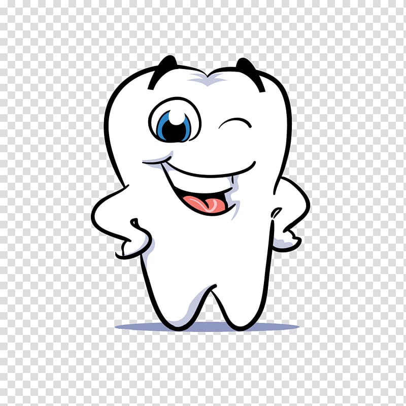 white tooth , Human tooth Dentistry Smile , Cartoon white teeth transparent background PNG clipart