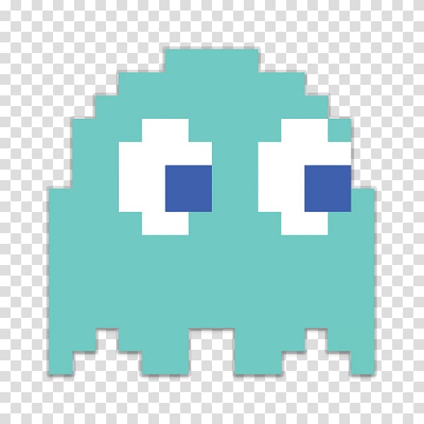 green, white, and blue monster illustration, Pac-Man Games Ghosts, Blue Ghost transparent background PNG clipart