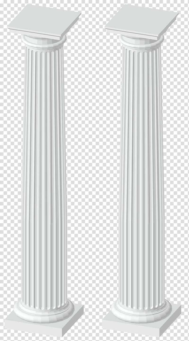 two white pillars illustration, Angle, White Columns transparent background PNG clipart