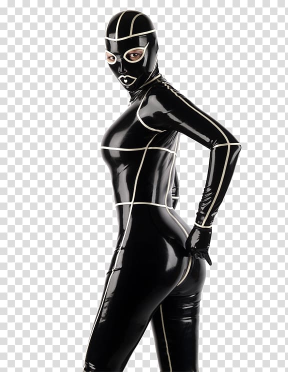 Latex clothing Mask Bondage hood, female mask transparent