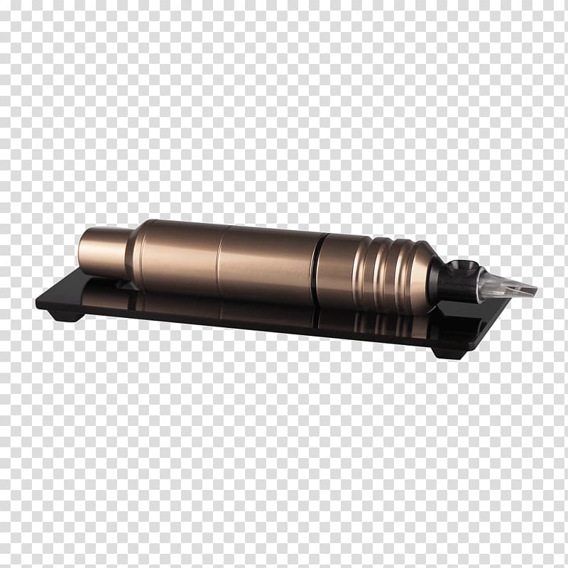 Pens Tattoo machine Bronze Ballpoint pen artwork, piercing Needle transparent background PNG clipart