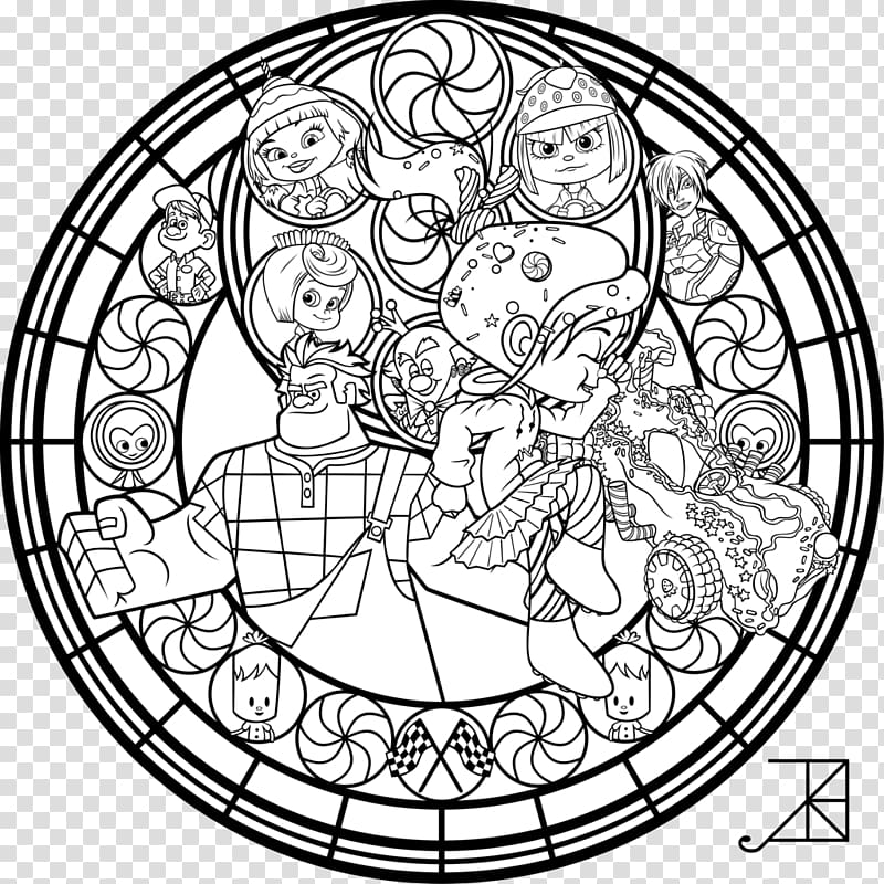 Kingdom Hearts III Coloring book Sora Stained glass, glass transparent background PNG clipart