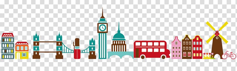 Travel Tourism Illustration, City Decoration transparent background PNG clipart