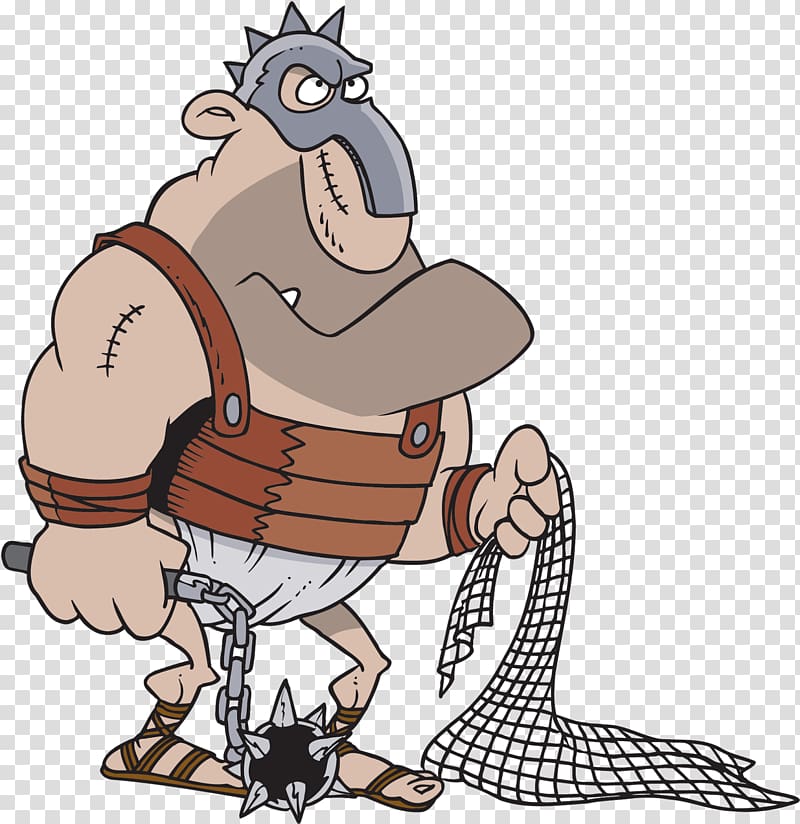 Gladiator Ancient Rome Cartoon Drawing, gladiator transparent background PNG clipart