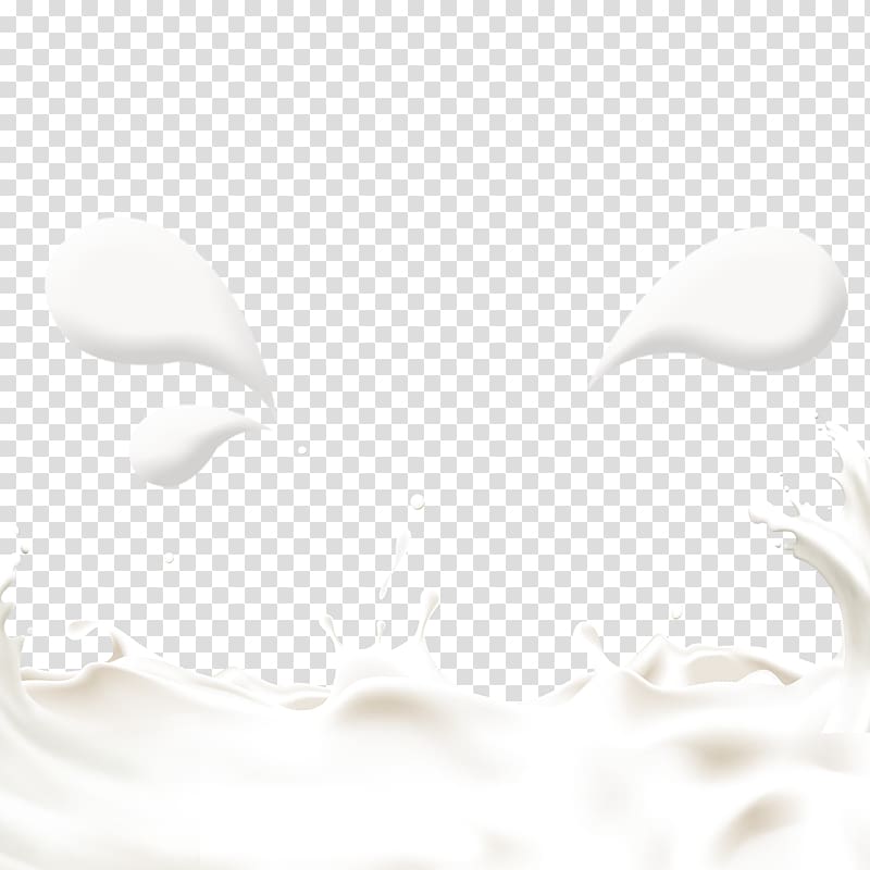 White Black Pattern, Splash of milk flower transparent background PNG clipart