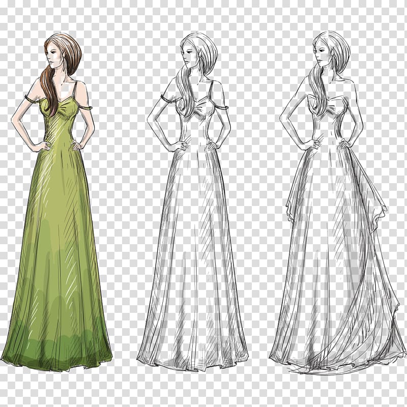 Mermaid Silhouette Sketch Large  Wedding Dress Transparent PNG  525x840   Free Download on NicePNG