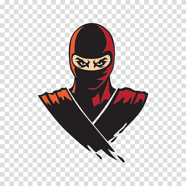 red and brown ninja illustration, Ninja Mascot, Ninja transparent background PNG clipart