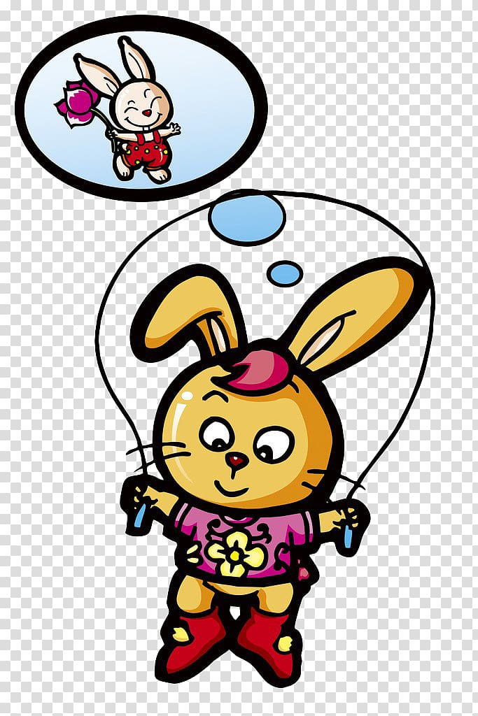 Jump Ropes Jumping, Rabbit rope skipping transparent background PNG clipart