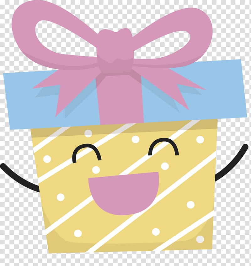 Gift , Happy cheering gift box transparent background PNG clipart