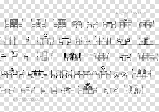 Table Dining room Furniture Matbord Chair, plan view furniture transparent background PNG clipart