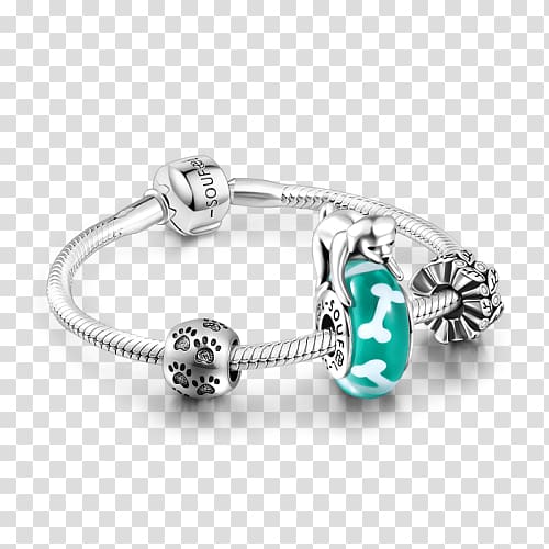 Turquoise Bracelet Dog Bangle Bead, dog skeleton transparent background PNG clipart