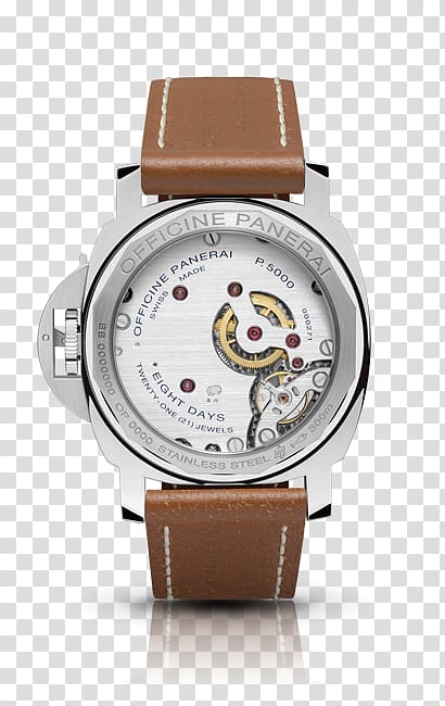 Panerai Men's Luminor Marina 1950 3 Days Panerai Luminor Base 8 Days Acciaio Watch strap, Lumbar Vertebrae transparent background PNG clipart