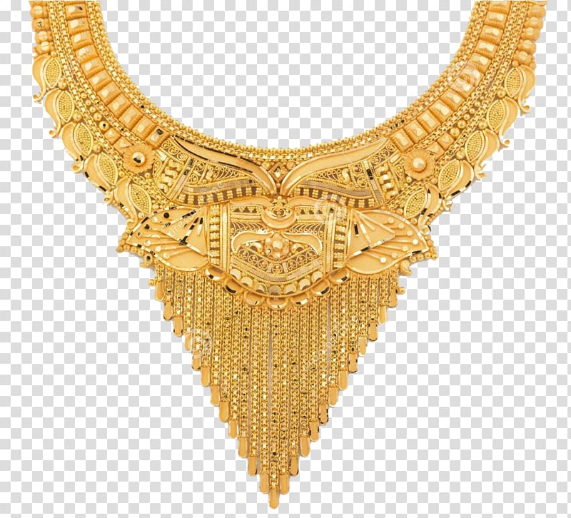 gold-colored bib necklace illustration, Earring Jewellery Gold Jewelry design Necklace, Jewellery transparent background PNG clipart