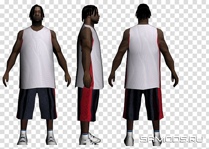 Grand Theft Auto: San Andreas T-shirt Mod Low poly Los Santos, T-shirt transparent background PNG clipart