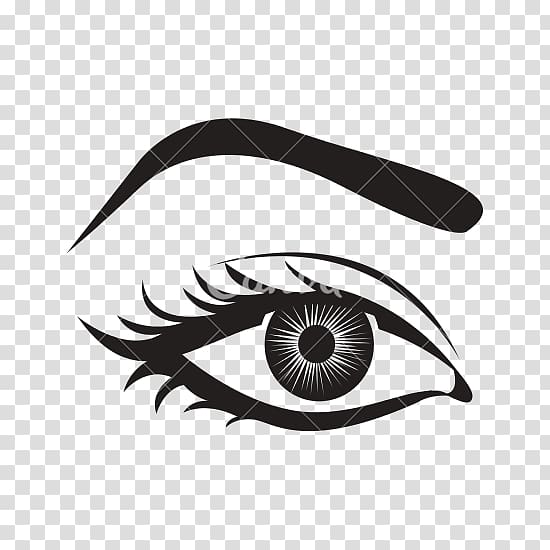 black human eye illustration, Computer Icons Human eye Eyebrow, eye brow transparent background PNG clipart