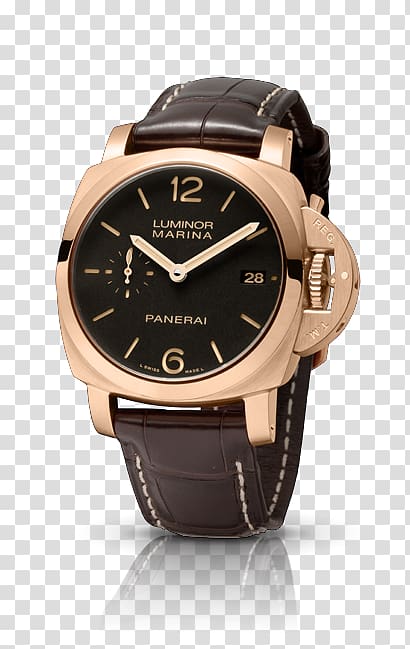 Panerai Men\'s Luminor Marina 1950 3 Days Automatic watch Panerai Luminor Submersible 1950 Magnetic 3 Days, watch transparent background PNG clipart