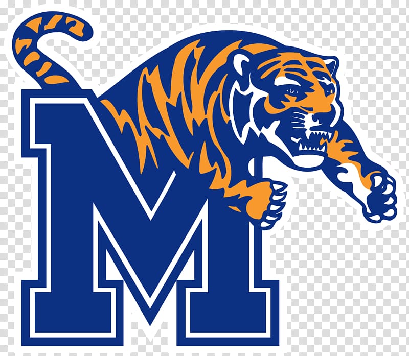 University of Memphis Memphis Tigers men\'s basketball Memphis Tigers football Tennessee Volunteers football, tiger transparent background PNG clipart