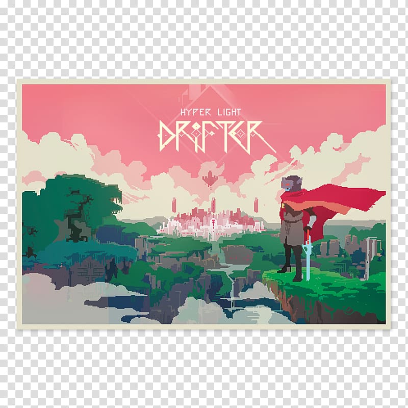 Hyper Light Drifter Nintendo Switch Travis Strikes Again: No More Heroes Heart Machine Video Games, poster lights transparent background PNG clipart