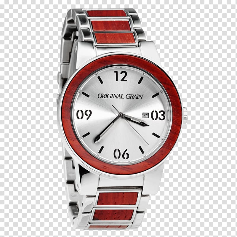 Watch strap Leather Wood Mahogany, watch transparent background PNG clipart