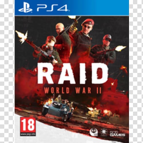 Raid: World War II World War II: Panzer Claws PlayStation 4 Video game Second World War, Playstation transparent background PNG clipart